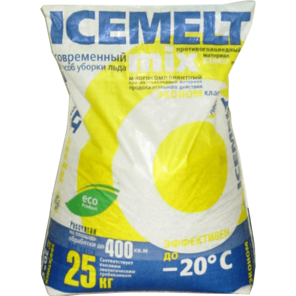 Противогололедный реагент Айсмелт (Icemelt) Mix